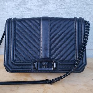 Rebecca Minkoff Small Love Chevron Crossbody